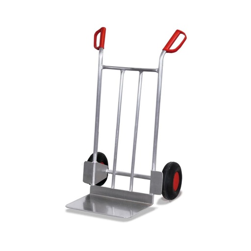 [BONI-ap-710.205] Chariot en aluminium 200 kg avec grande pelle pneumatique 690 x 600 x 1110 mm