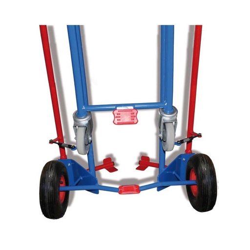 [BONI-sk-710.305] Chariot à pneus avec roue de support 200 kg capacité de charge à pneus pleins