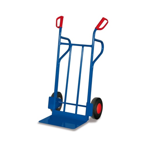 [BONI-sk-710.208] Chariot en tube d'acier 250 kg avec pelle extra gr. et support Pneu plein en caoutchouc 690 x 710 x 1200 mm