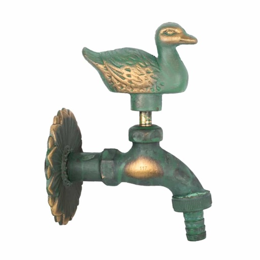 [BONI-41797-08] Robinet de sortie nostalgique canard patiné 1/2"