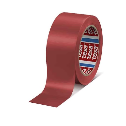 [BONI-T31155] tesa Marquage au Sol 60760 PVC 50 mm x 33 m (rouge)