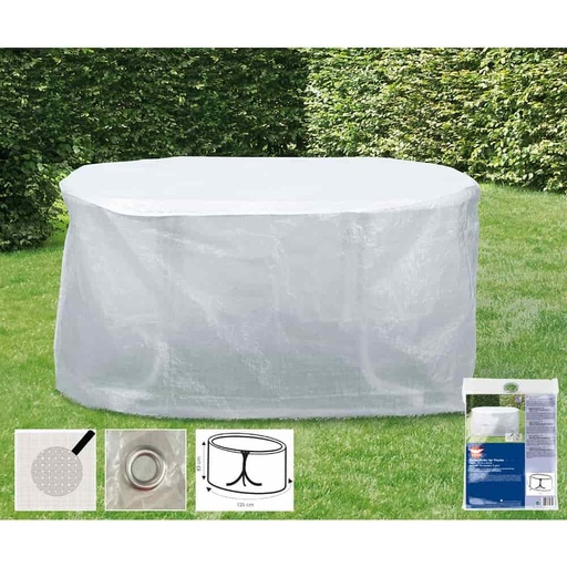 [BONI-79275KK] Housse de protection transparente pour table, env. 125x83