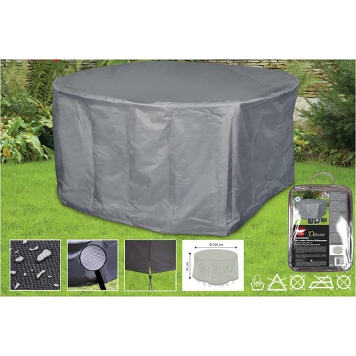 [BONI-79321K] Housse de protection Deluxe pour ensemble rond, env. 200x95